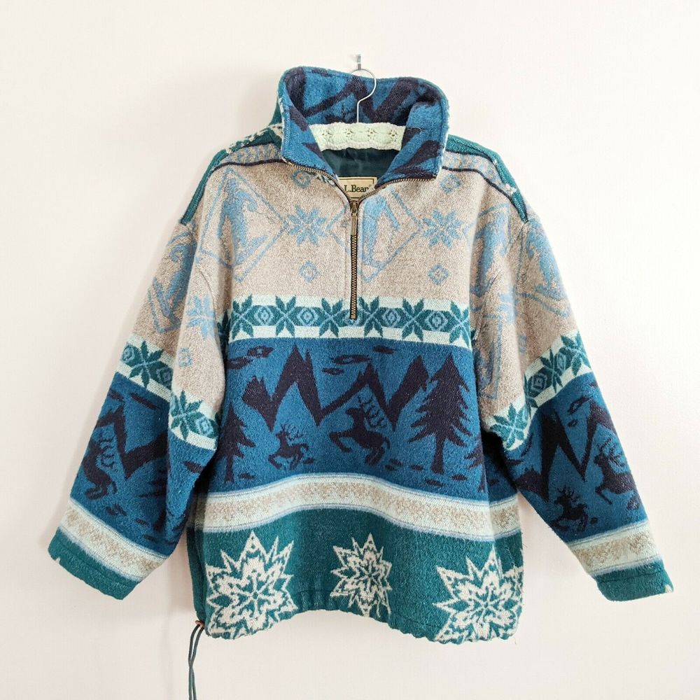 Vintage L.L. Bean Ski Cowichan Pullover Jacket